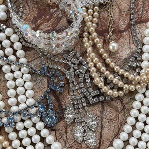 Like this Listing to be notified when I go Live! Estate jewelry necklace brooch